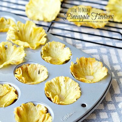 How to make dried pineapple flowers