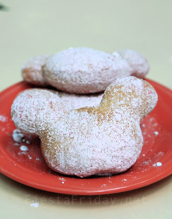 Candy Cane Beignets @Disneyland | FiestaFriday.net