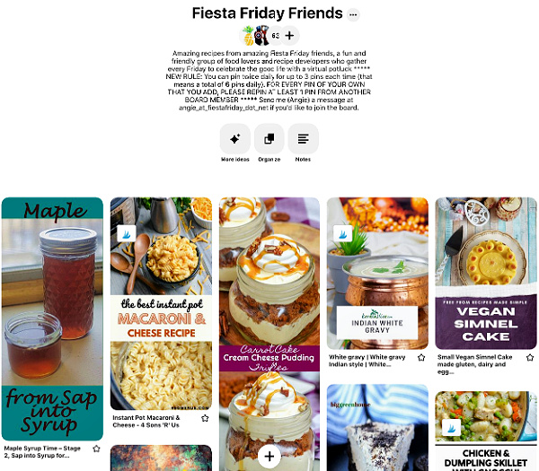 Fiesta Friday Friends Pinterest Group Board