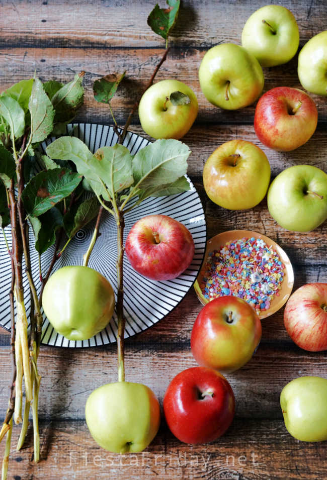 Candy Apple Making | FiestaFriday.net