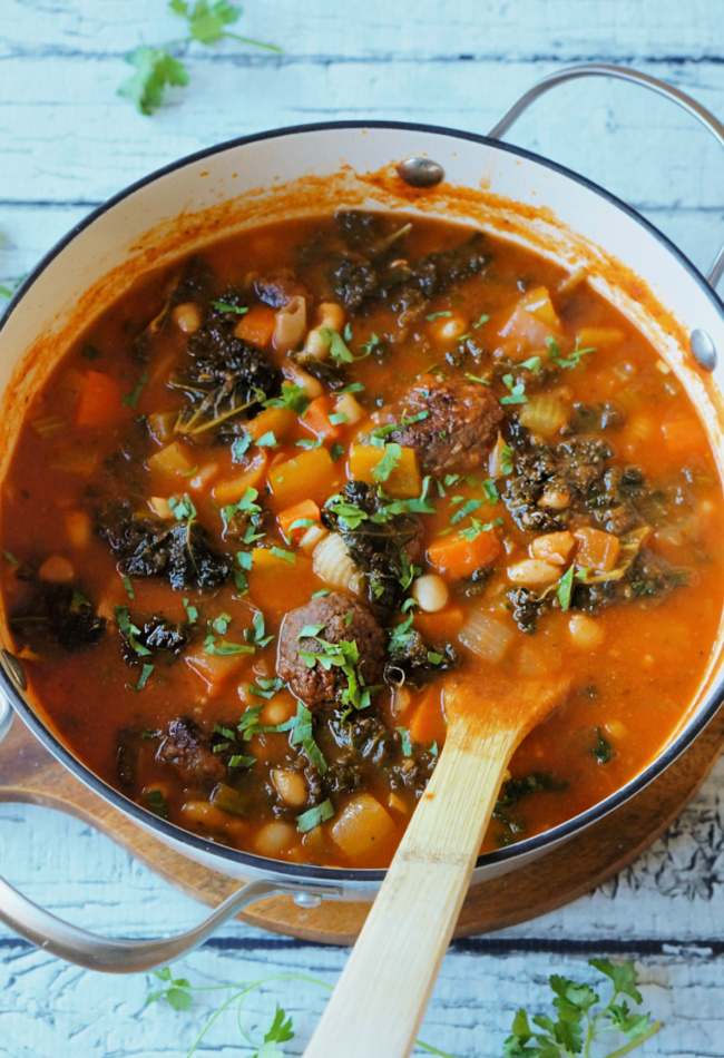 Spaghetti Sauce Soup | FiestaFriday.net