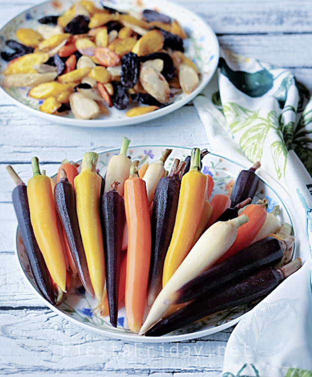 Rainbow Carrots | FiestaFriday.net