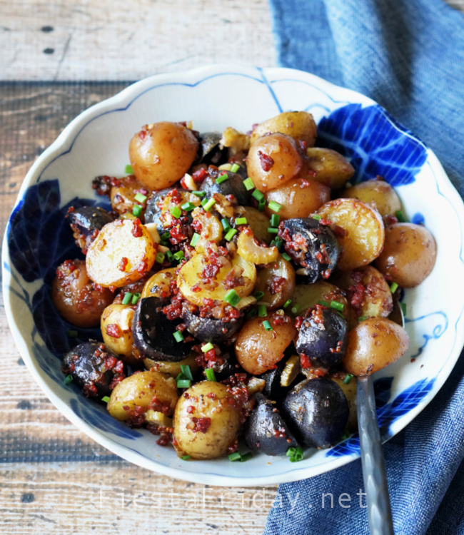 Vegan German Potato Salad | FiestaFriday.net