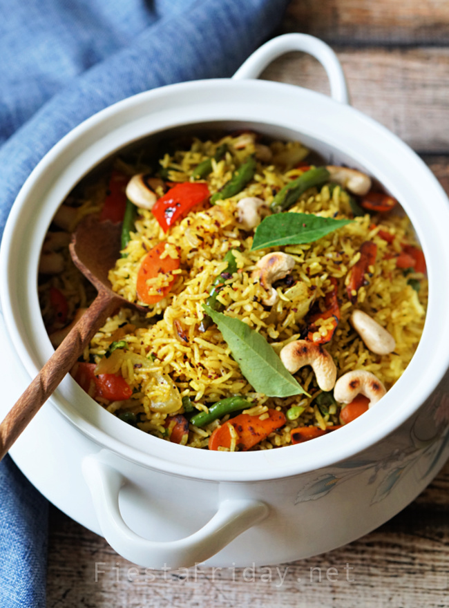 Vegetable Biryani | FiestaFriday.net