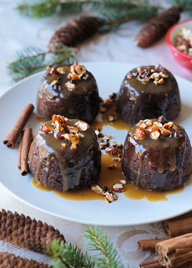 Vegan Sticky Toffee Pudding | FiestaFriday.net